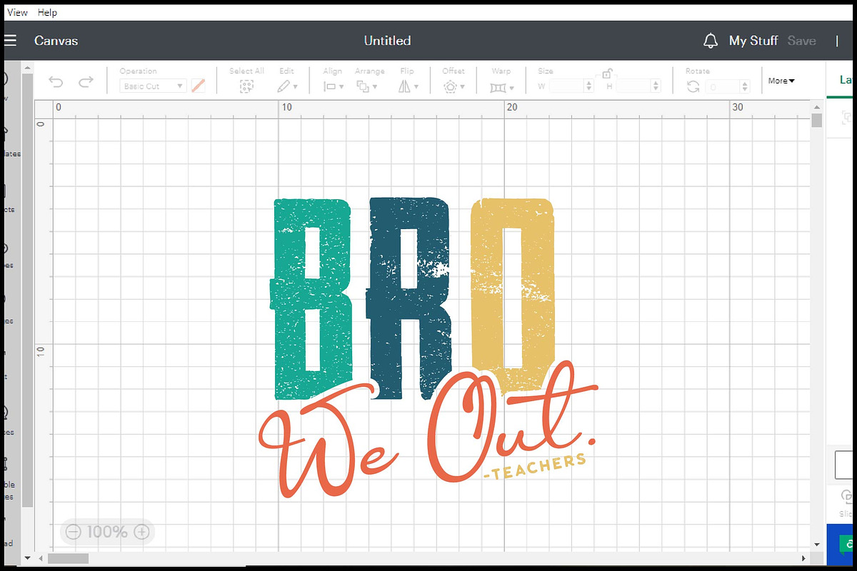 Bro We Out Funny Teacher Summer SVG, an Object Graphic by BeeCraftR (Photo 4 of 5)