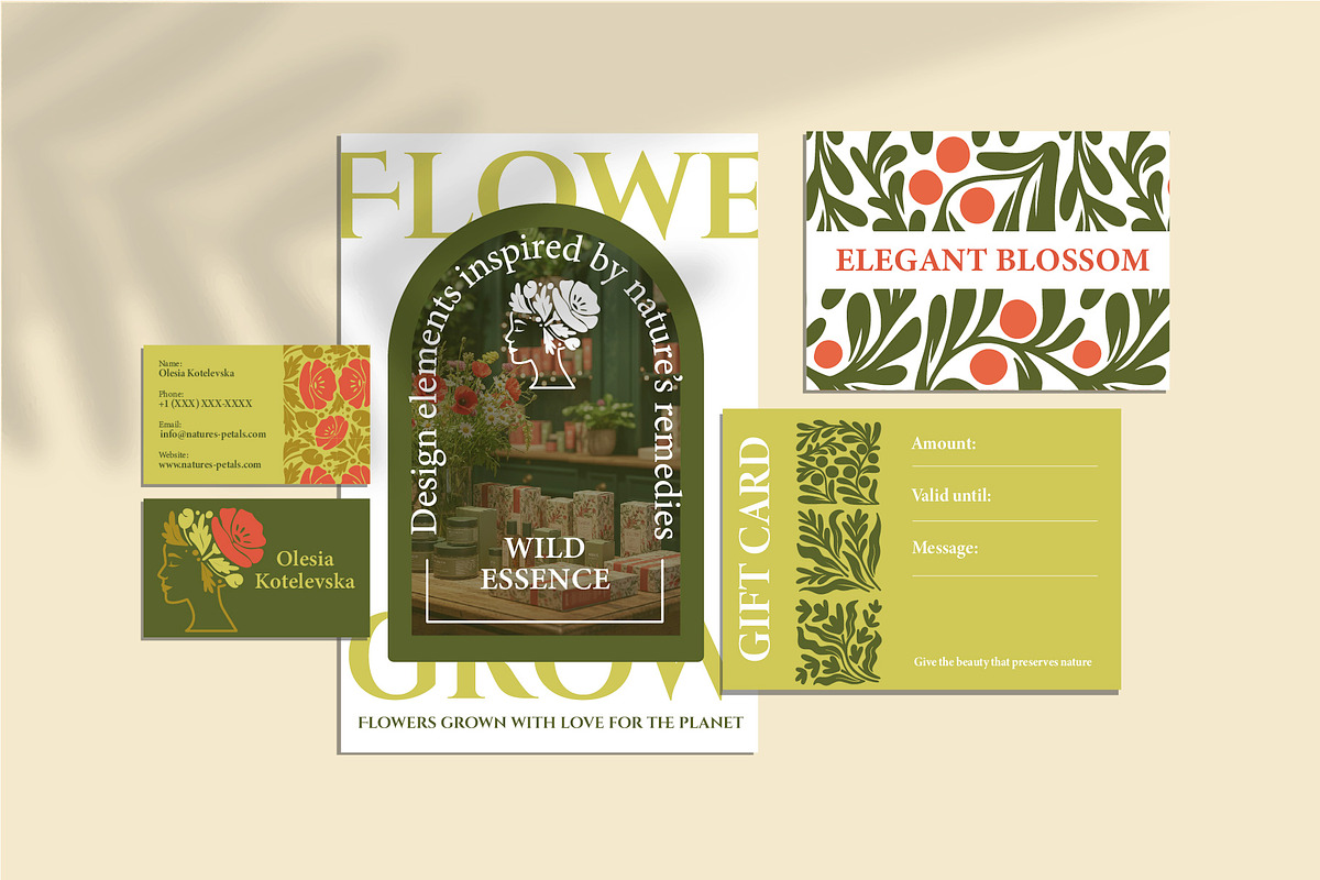 Hand-Drawn Earthy Wildflowers Kit, a Pattern Graphic by Lettering_Logo (Photo 6 of 17)