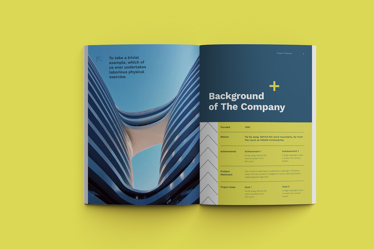 Minimal Business Proposal, a Stationery Template by Neermana (Photo 7 of 12)