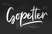 Gopetter Handwriting Font, a Handwritten Font by Burhan Afif (Thumbnail 1 of 7)