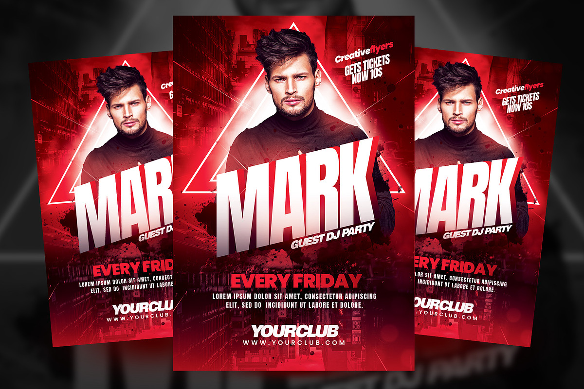 Dj Flyer Template, a Flyer Template by Rome B Creation