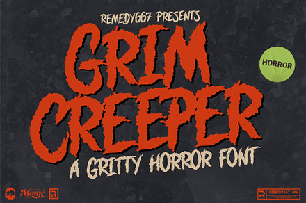Grim Creeper, a Font by Remedy667