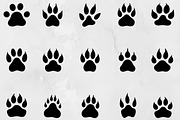 Animal Paw Silhouette SVG, an Animal Illustration by newminddesign (Thumbnail 1 of 3)
