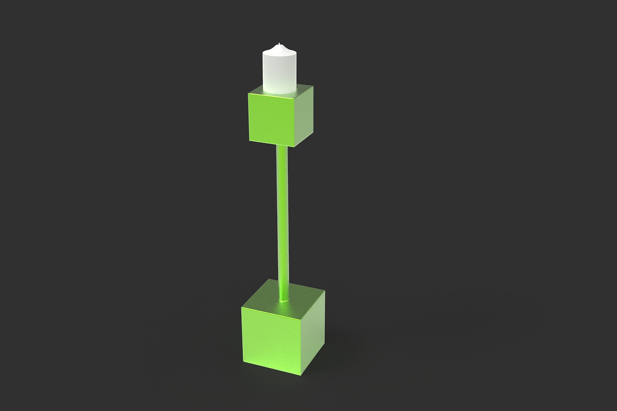 5 Сubic Candelabrum 3D Printing Set, an Object 3D Model by Kseniya-Omega (Photo 5 of 12)