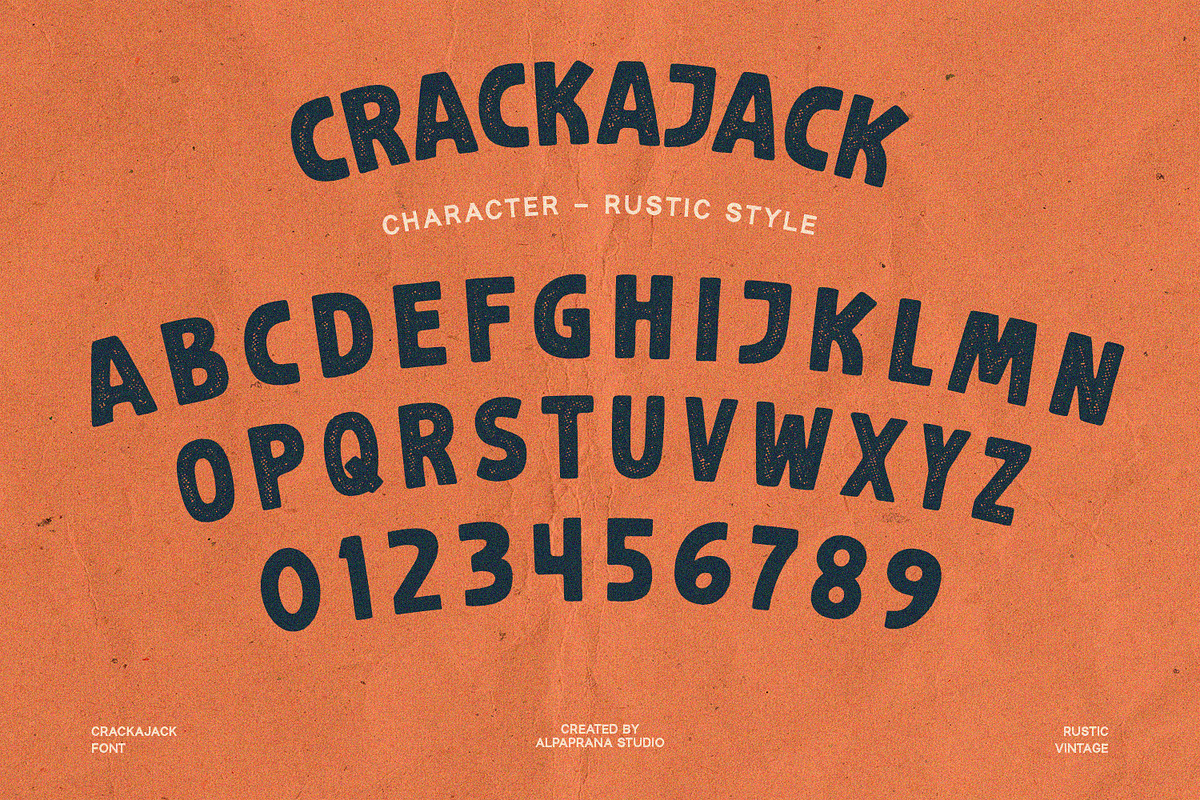 Crackajack - Vintage Font, a Script Font by Alpaprana (Photo 8 of 14)