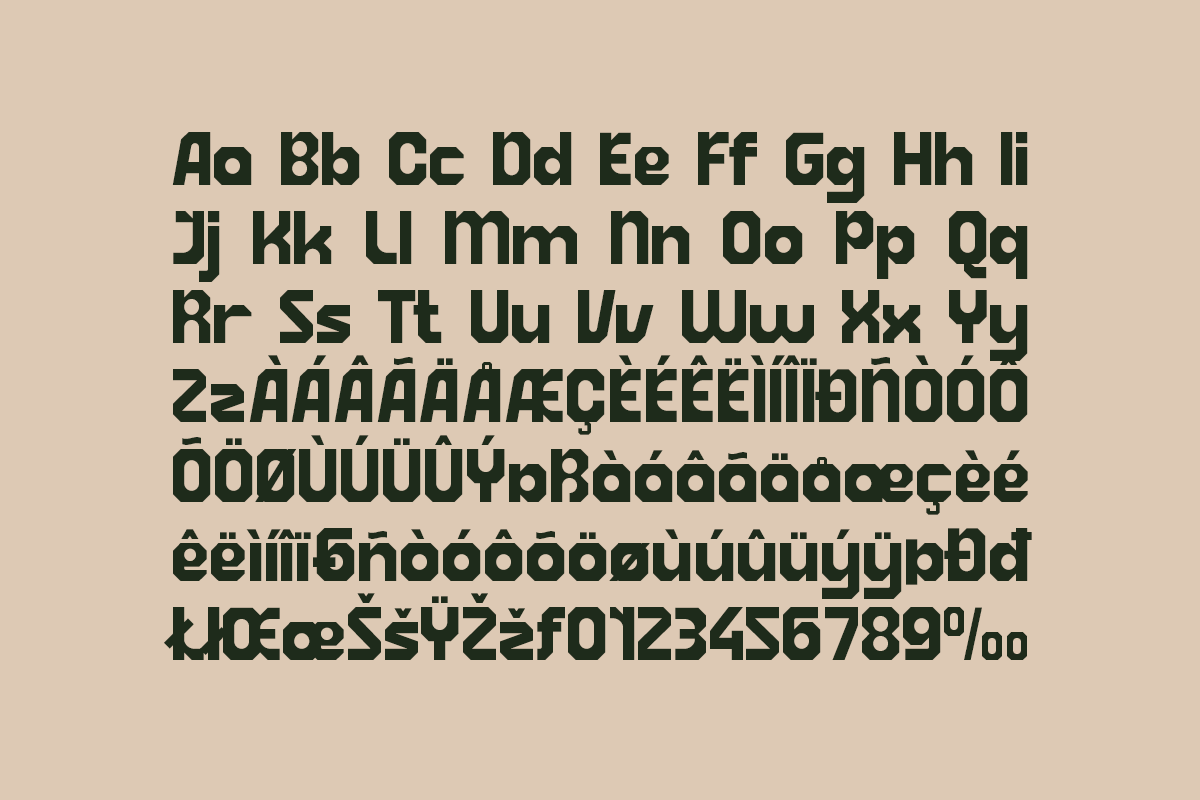 Boilas - Modern Industrial Font, a Sans Serif Font by Pandeka Studio (Photo 9 of 9)