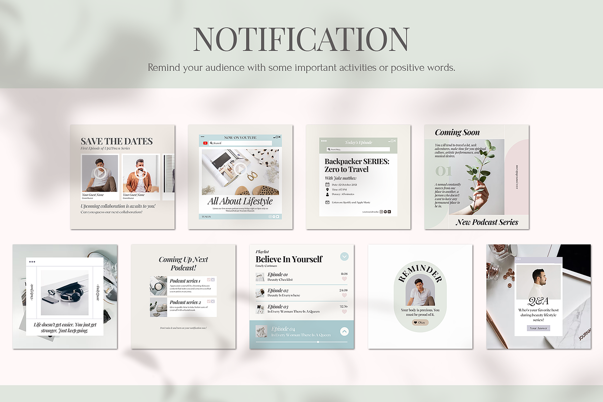 Instagram Podcast Starter Kit, a Social Media Template by Analogi Studio (Photo 6 of 27)