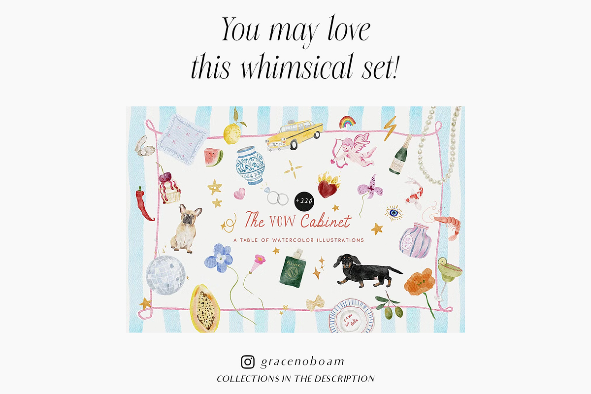 Handmade summer spring quirky icons, an Object Graphic by Grace Noboa Illustrations (Photo 14 of 16)
