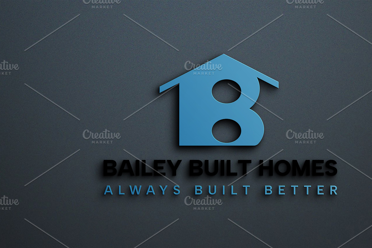 B letter Real Estate Logo design, a Branding & Logo Template by MR.A (Photo 5 of 5)