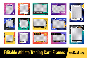 Sports Player Photo Frame Templates, a Marketing Template by Lettering_Logo