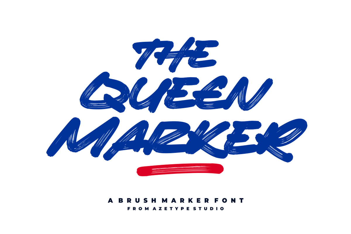 The Queen Marker • A Marker Font, a Script Font by azetypestudios.com (Photo 21 of 22)