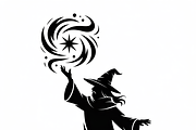 silhouette a mysterious wizard, an Illustration by Amazin_art (Thumbnail 7 of 19)