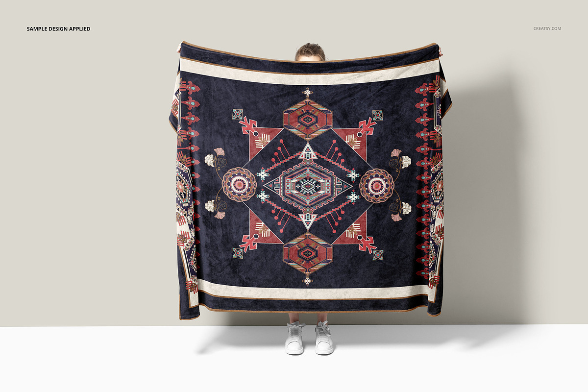 Fleece Throw Blanket Mockup Set, a Product Mockup by creatsy5 (Photo 5 of 7)