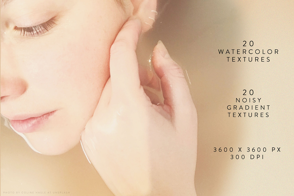 Neutral Watercolor Gradient Textures, a Texture Graphic by Fire Spark Studio (Photo 2 of 8)