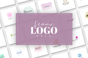 120 Feminine Logos Big Bundle