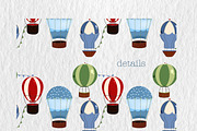 Hot Air Ballons Seamless Pattern, a Decorative Illustration by Oleksandra Illustrates (Thumbnail 4 of 12)