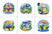 Insurance Illustration Art Set, a Healthcare Illustration by Prosymbols (Thumbnail 5 of 9)