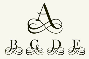 26 Filigree Letters For Monograms