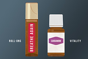 Essential Oil Bottles (Young Living), an Illustration by M. E. Smith Design (Thumbnail 4 of 4)