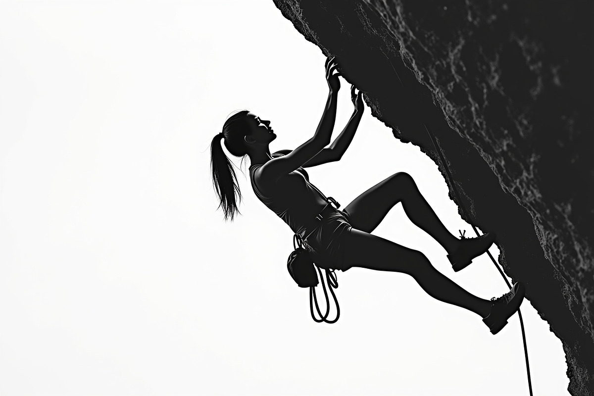 Adventure Climbers Silhouette Set, an Illustration by jahid234 (Photo 8 of 21)