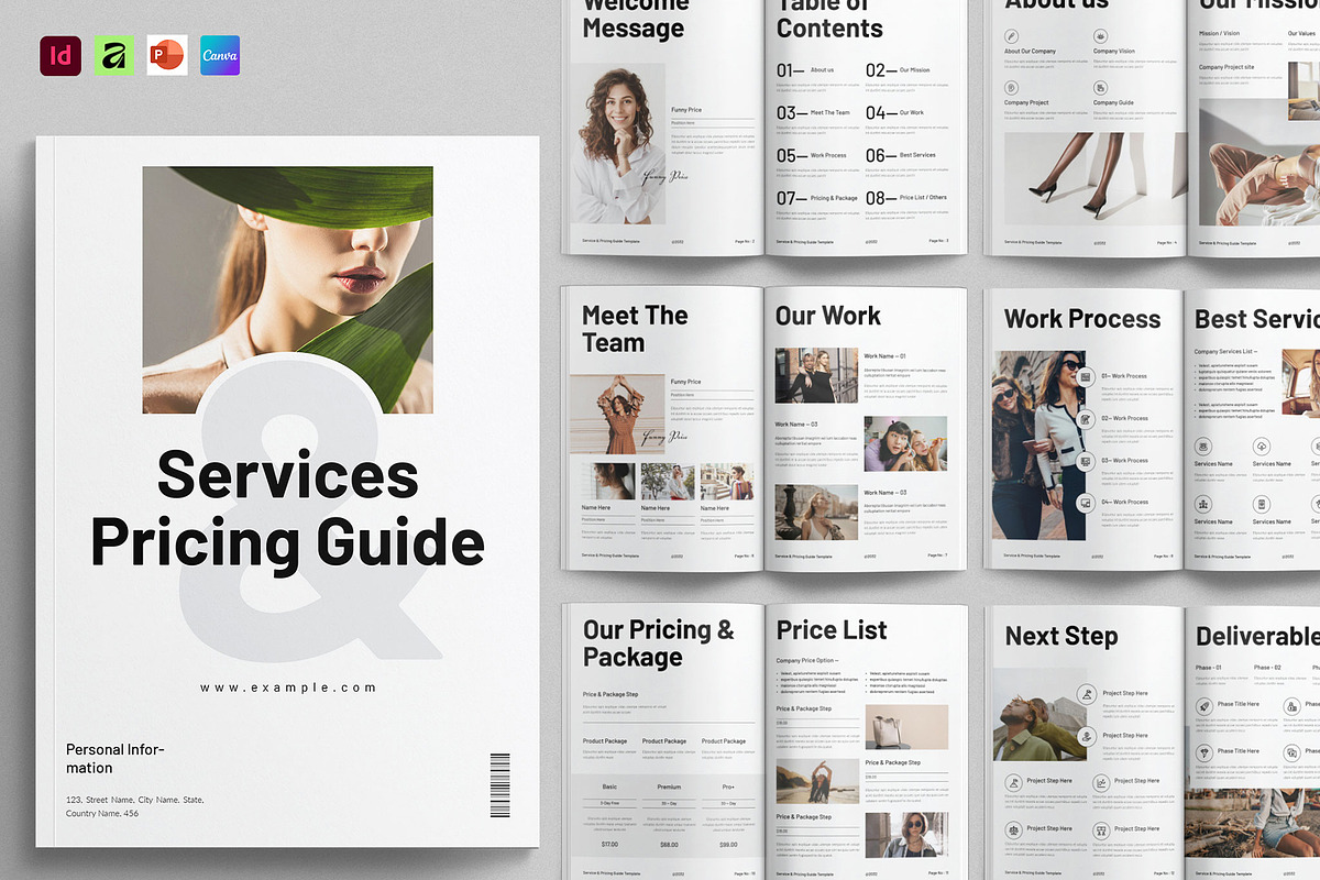 Services & Pricing Guide Template, a Magazine Template by GoldenGrid Studio (Photo 1 of 15)