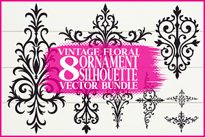 Retro Ornament Vector Silhouette Bun, an Illustration by jahid234
