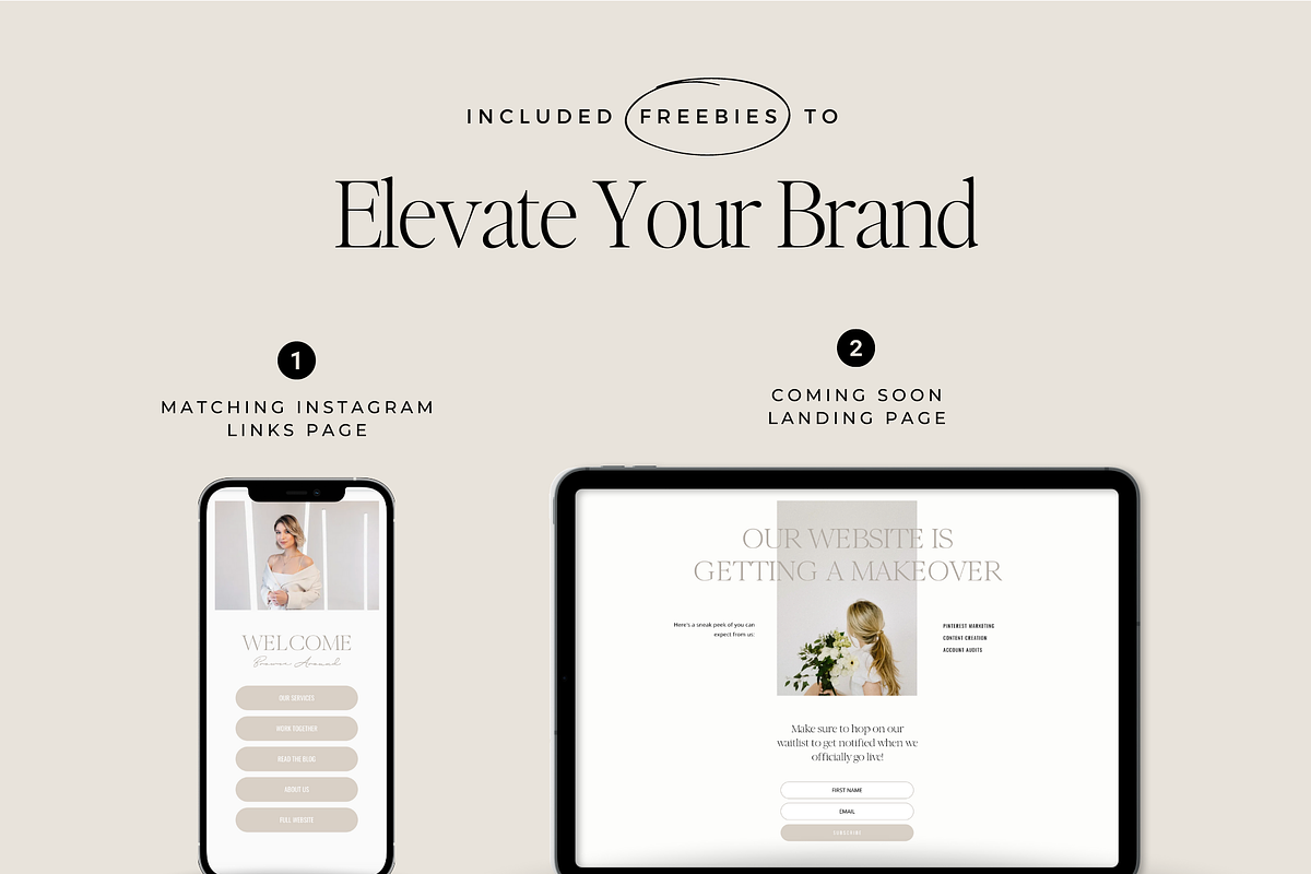 Minimalist Website for Services, a Wix Template by Ton Rêve Design Studio (Photo 3 of 7)