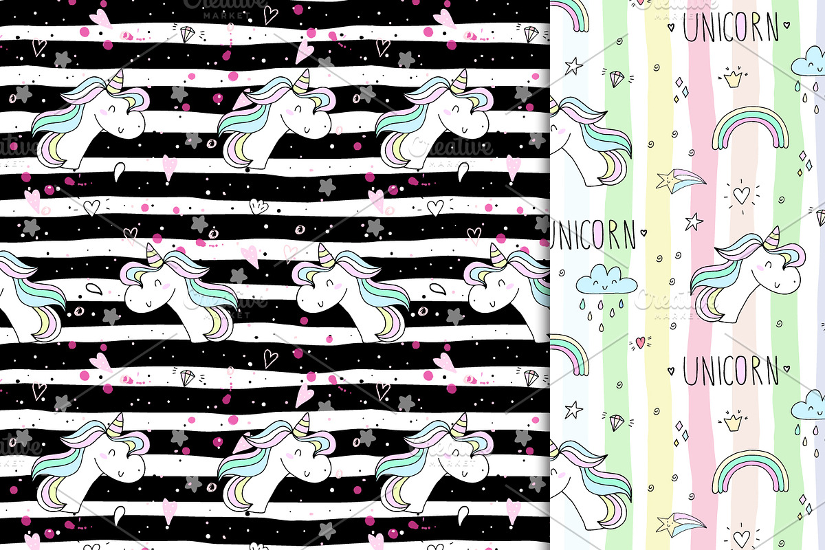 Magic Unicorns collection!, a Background Graphic by Irene_Boiko_ART (Photo 9 of 15)