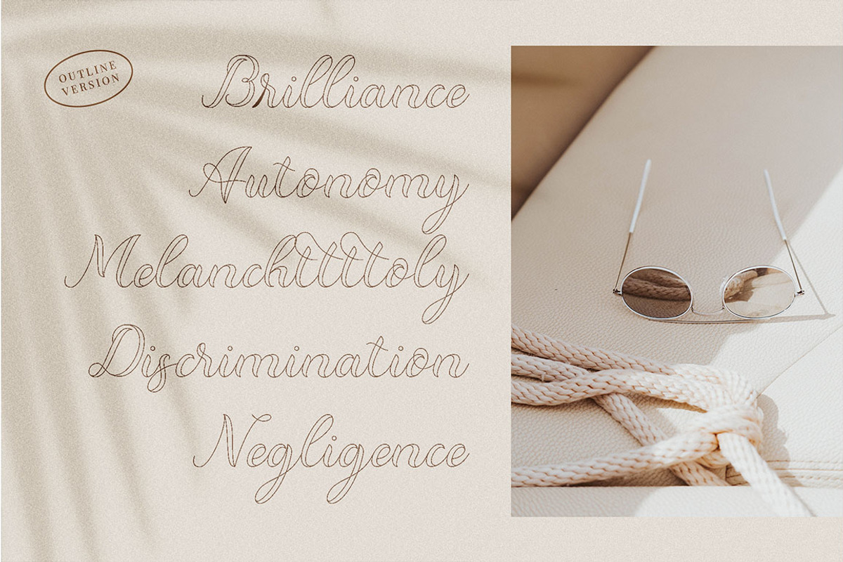 Dominica Calligraphy Script, a Script Font by Idea Studio (Photo 7 of 12)