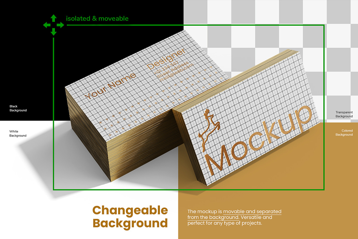 Stacked Business Card Mockup Set, a Mockup by Remnand Studio (Photo 6 of 9)