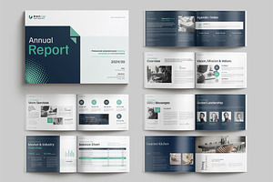 Annual Report Landscape Template, a Brochure Template by Cleffon_Graphic_Studio