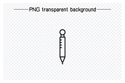 Pen and Writing Tools Icons Set, an Outline Icon by Designfour (Thumbnail 6 of 7)