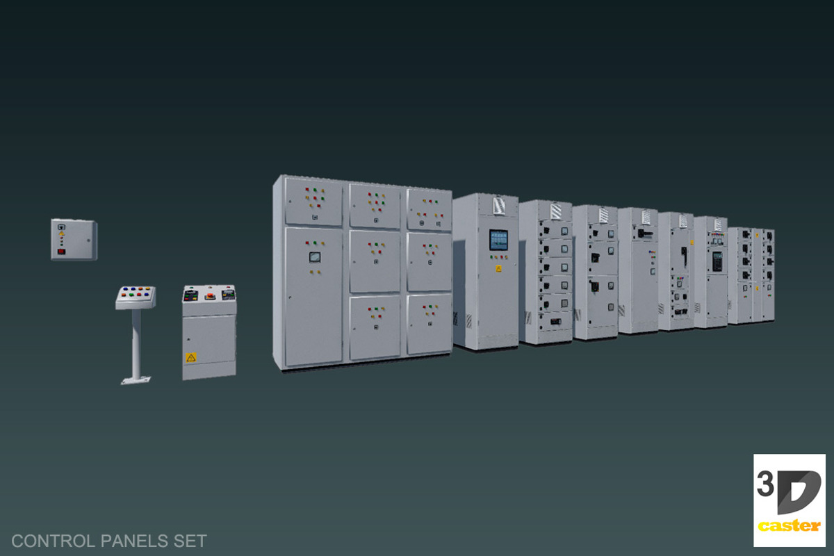 Control Panels Set, an Object 3D Model by 3DCaster (Photo 1 of 6)