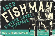 Fishman Vintage Font, a Blackletter Font by VozzyStock (Thumbnail 3 of 9)