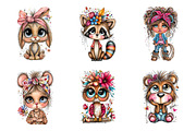 Whimsical Western Kids Clipart PNG, an Illustration by SinaCreation (Thumbnail 4 of 7)