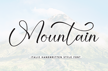 Mountain | Script Font