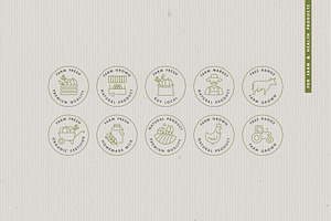 Organic food - logos and badges