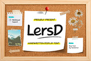 LersD - Handwritten Font, a Handwritten Font by trabaskriya (Thumbnail 1 of 8)