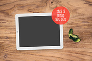 iPad™ Mockup with a Small Leaves, an iPad Mockup by Hype Your Prints (Thumbnail 4 of 5)