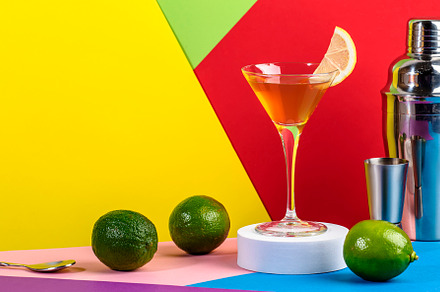 Yellow bird cocktail with white rum, liquor and lime juice in ma, a Food & Drink Photo by 5PH