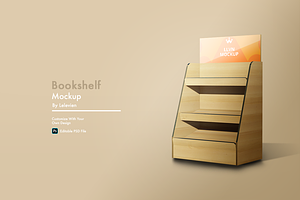 Bookshelf Mockup, a Household Mockup by lelevien