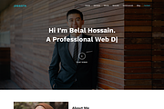Developer Portfolio & Resume HTML UI, a Bootstrap Template by Themeplaza (Thumbnail 1 of 7)