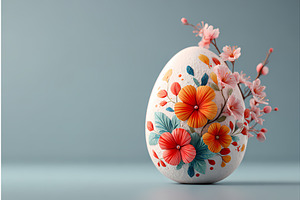 Easter Egg composition with spring, an Illustration by Lukas Jonaitis SHOP
