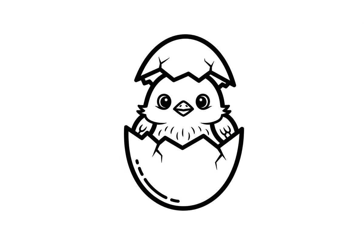 Cute Easter Chick Hatch Vector Bundl, an Illustration by jahid234 (Photo 16 of 51)