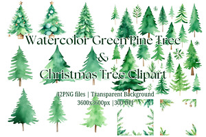 42PNG CHRISTMAS & PINE TREE CLIPART