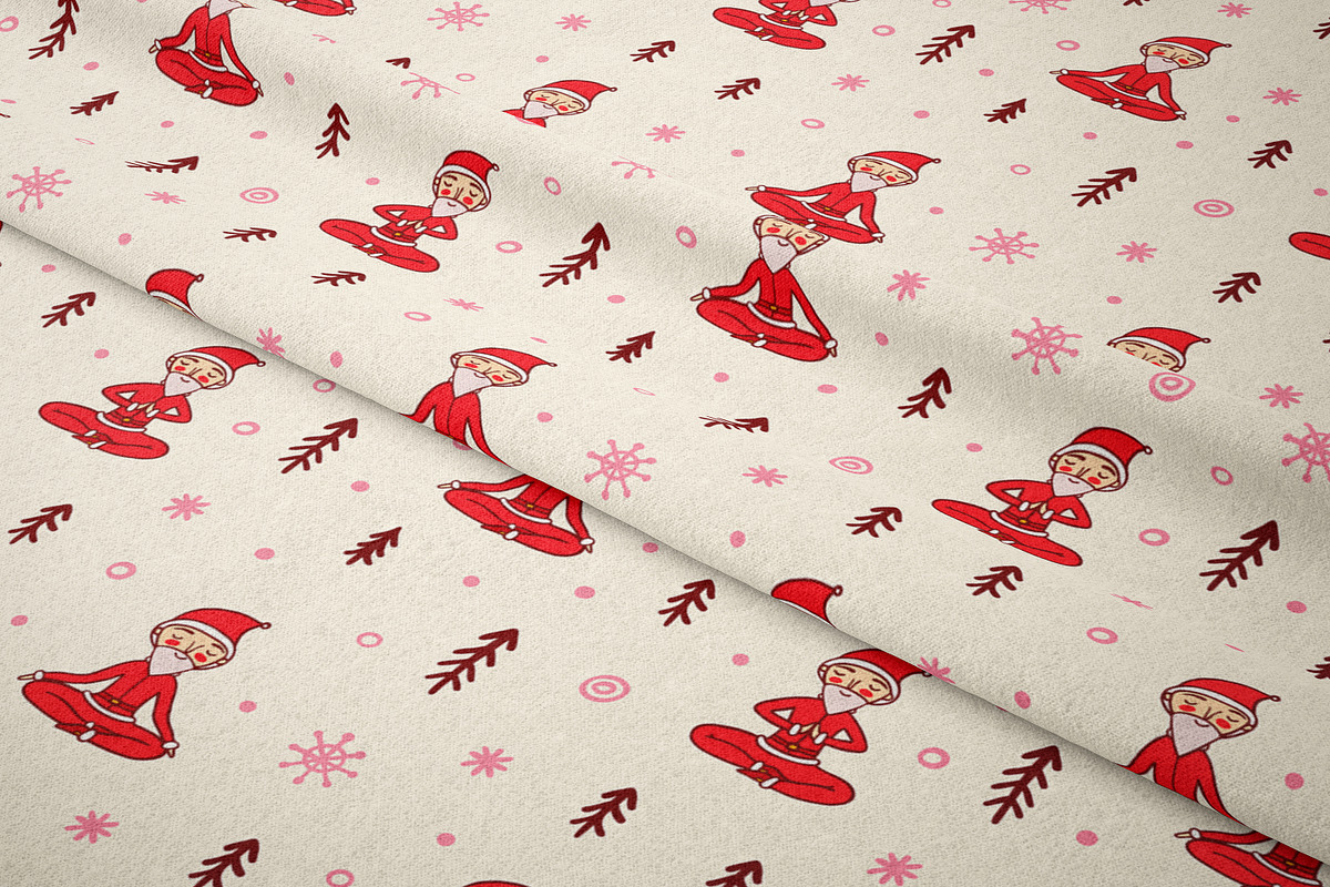 Yoga Santa - Elements&Patterns, an Object Graphic by Apolinarias Art (Photo 10 of 10)