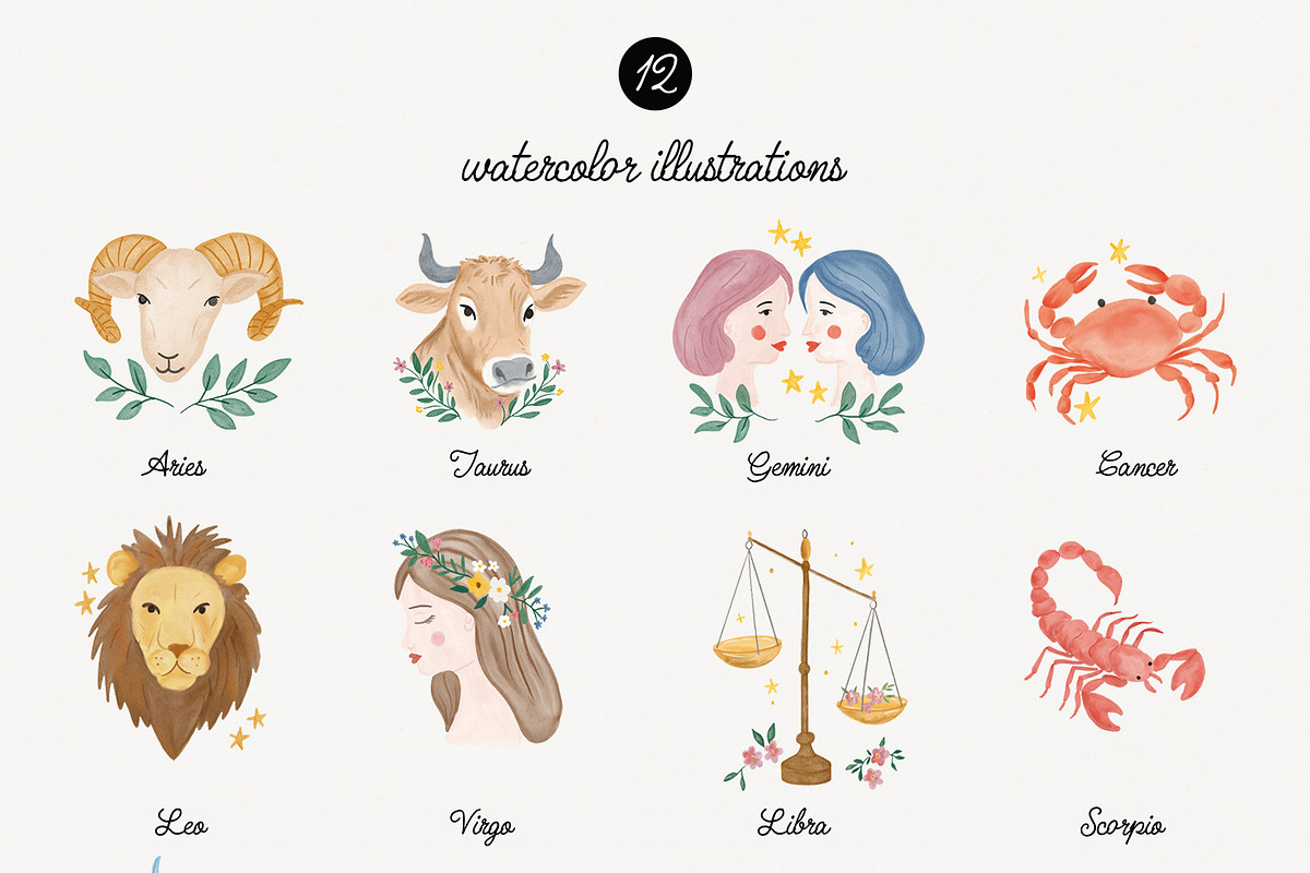 Hand-Painted Celestial Clipart, an Object Illustration by Essentially Nomadic (Photo 6 of 11)