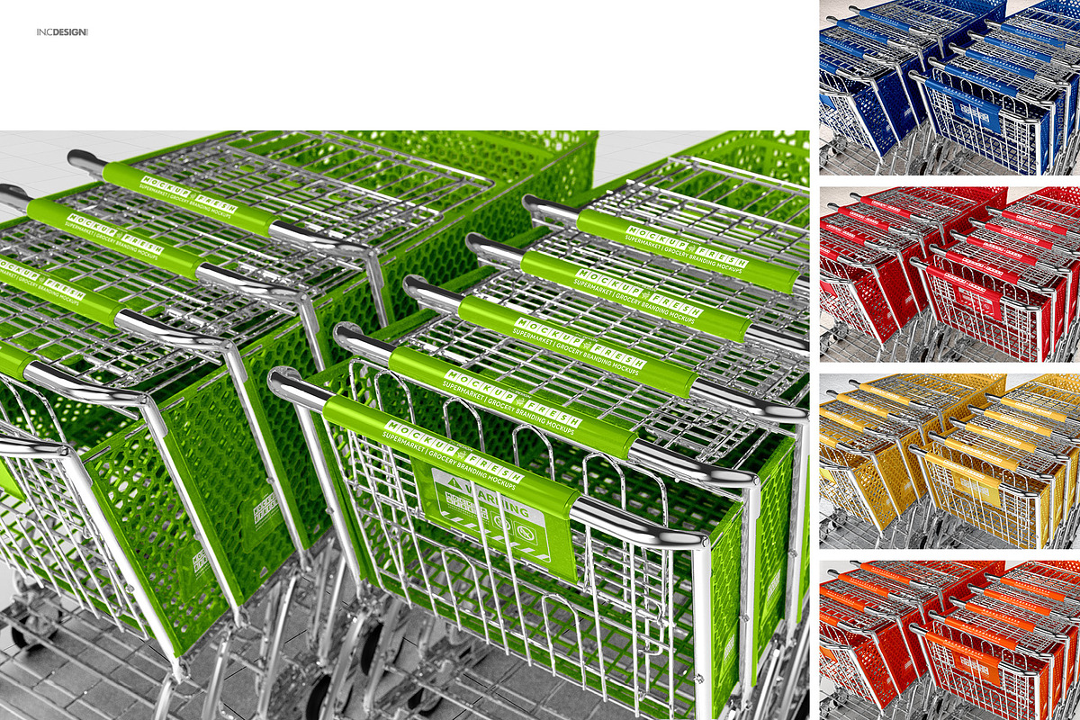 Shopping Cart Branding Mockup, a Product Mockup by INCDesign (Photo 8 of 14)