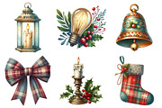 Vintage Noel Retro Christmas Clipart, an Illustration by Daily.Designs (Thumbnail 5 of 5)
