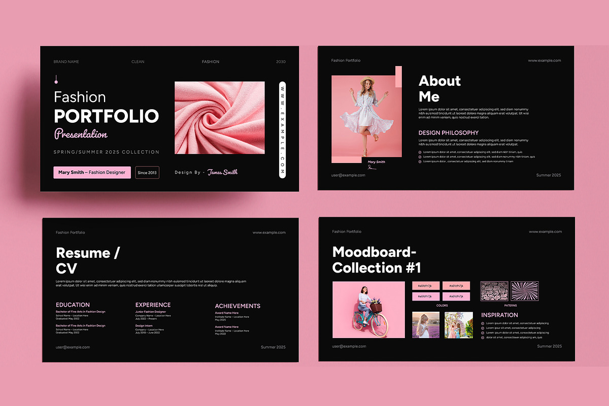 Fashion Portfolio Presentation, a Presentation Template by MightyDesign (Photo 5 of 9)